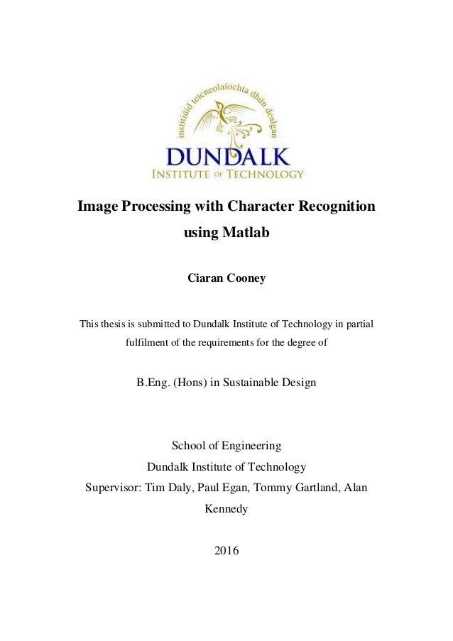 objective of handwritten character recognition handwritten character recognition thesis